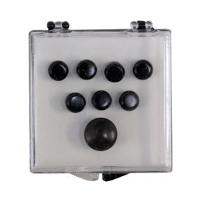 Martin 18APP17 ブリッジピン＆エンドピンセット Ebony/Plain〈マーティン〉