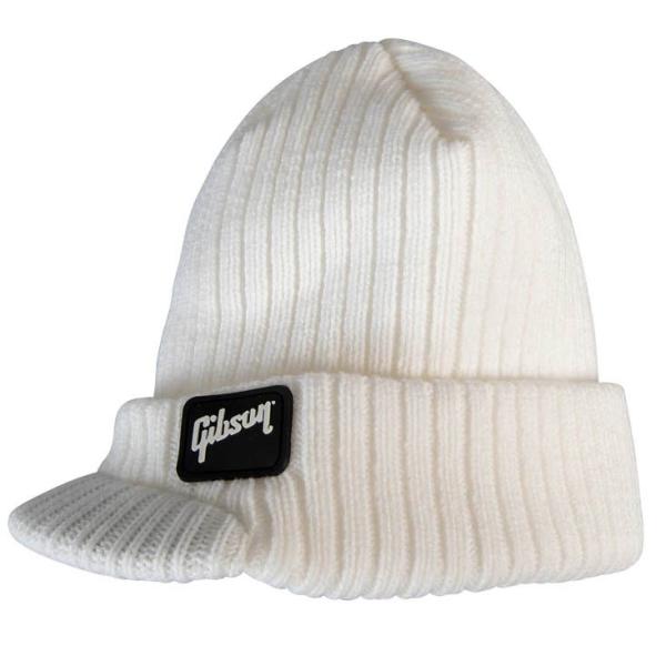 GIBSON Radar Knit Beanie, White G-BEANIE4 ツバ付きニット帽...