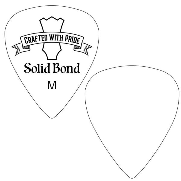 Solid Bond PD2-WHM Teardrop Pick 2 White Medium 横山...