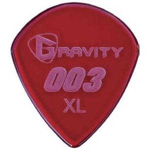 GRAVITY GUITAR PICK/G003XP 003 XL 1.5mm Red アクリルピック【グラビティギターピック】｜gakki-de-genki