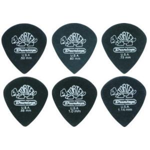 Jim Dunlop ピック 482R TORTEX PitchBlack JAZZIII SHARP〈ダンロップ〉