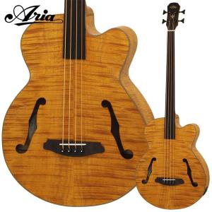 ARIA FEB-F2/FL STBR(Stained Brown) フレットレスエレアコベース【アリア】｜gakki-de-genki