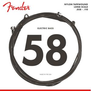 Fender 9120 Bass Strings Nylon Tapewound 058-110 ナイロンテープワウンド エレキベース弦【フェンダー】｜gakki-de-genki