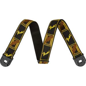 Fender Quick Grip Locking End Straps Black, Yellow and Brown ギターストラップ【フェンダー】｜gakki-de-genki