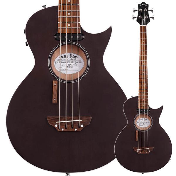 GrassRoots G-AC-BASS STBK/STN See Thru Black Satin...