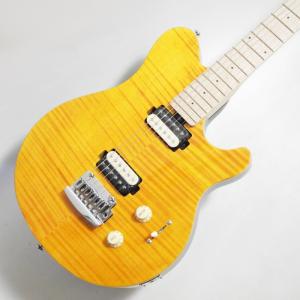 Sterling by Music Man AXIS FLAME MAPLE SUB AX3FM-TGD-M1 Trans Gold エレキギター〈ミュージックマン スターリン〉｜gakki-de-genki