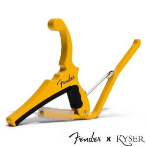 Kyser X Fenderエレキギター用 Classic Color QUICK-CHANGE ELECTRIC CAPO  KGEFBBA Butterscotch Blonde【カイザー カポ】｜楽器de元気