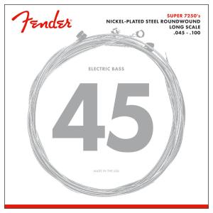 Fender 7250 Bass Strings, Nickel Plated Steel, Long Scale, 7250ML .045-.100 ベース弦【フェンダー】