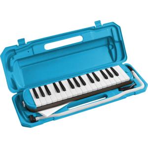 KC 鍵盤ハーモニカ メロディピアノ P3001-32K/NEON BLUE【ドレミファソラシール付き】【キョーリツ】｜gakki-de-genki