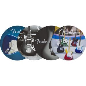 Fender Guitars Coasters, 4-Pack, Multi-Color Leather レザーコースター【フェンダー】｜gakki-de-genki