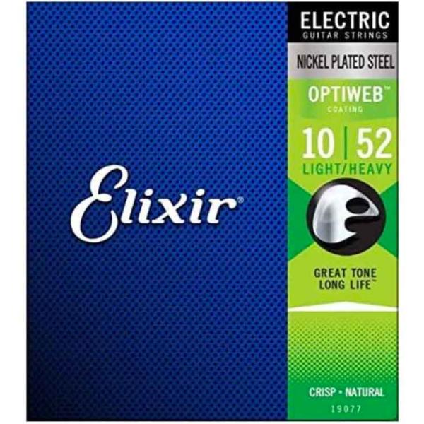 Elixir 19077 Light-Heavy 010-052 エレキギター用コーティング弦 OP...