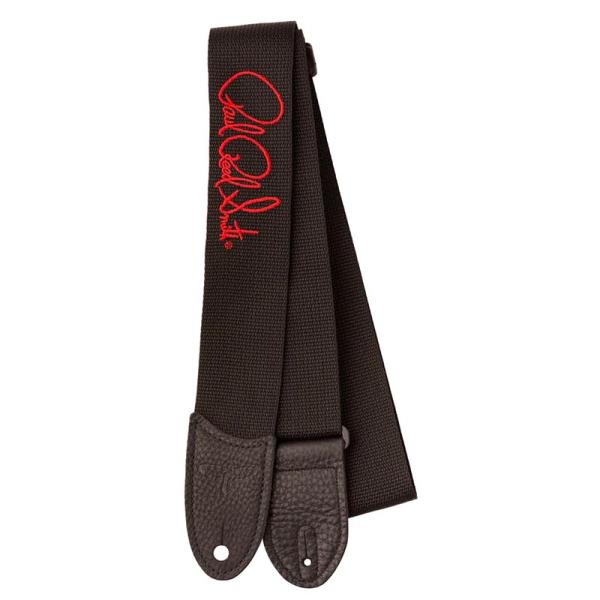 PRS Signature Red Logo 2" Poly Guitar Strap Black ...