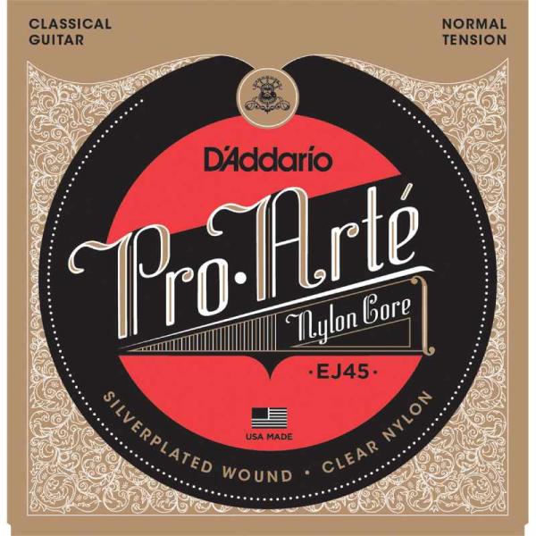 D&apos;Addario EJ45 Silver/Clear/Normal クラシックギター弦〈ダダリオ〉