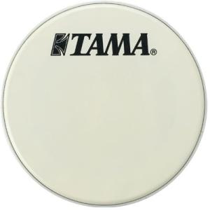 TAMA [タマ] ドラムヘッド　20インチ白地　コーテッド　TAMA ロゴ黒｜gakki-mori