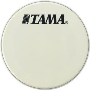 TAMA [タマ] ドラムヘッド　20インチ白地　コーテッド　TAMA ロゴ黒