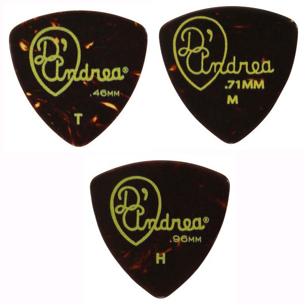 D'Andrea USA ピック RG346 GAUGED TORTOISE SHELL CELLU...