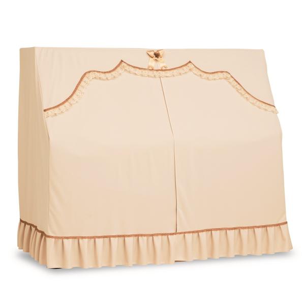 アップライトピアノカバー　UP-415B ピアノオールカバー　ポンチローマ/コサージュ付（取り外し可...