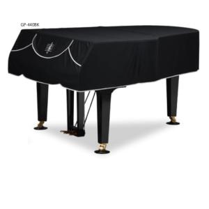グランドピアノカバー　ヤマハグランドピアノC3  G3 GP-440BK  ト音記号刺繍入り　ニット系　ブラック