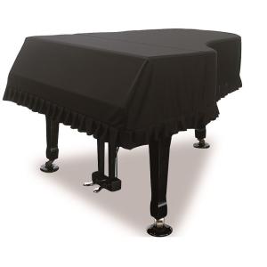 甲南 グランドピアノ用フルカバー 並製 ブラック（黒） 【表地