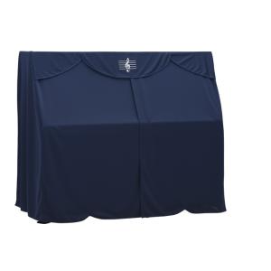 アップライトピアノカバー ト音刺繍バイヤス おしゃれ　ピアノオールカバー UP-440NV　ネイビー