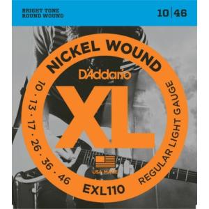 *【メール便発送、代引き不可】【ダダリオ　エレキギター弦】レギュラーライト　D'Addario EXL-110｜gakkiland-thanks