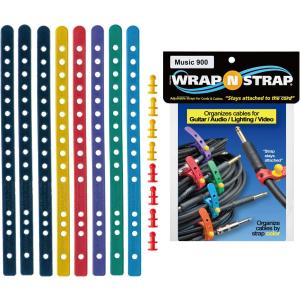 【ネコポス・送料無料】Wrap-N-Strap (ラップン ストラップ) ラバーケーブルタイ 9インチ 8本セット Wrap-N-Strap 900M｜gakkiland-thanks