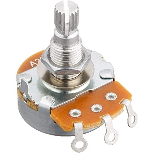 【SCUD】【ポット】ALPHA製ポット φ24 250KΩ Aカーブ ミリサイズ　ALP-250A