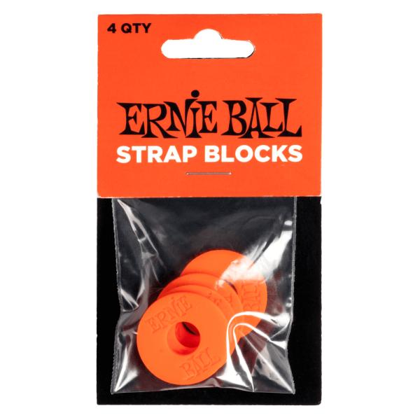 【ERNIEBALL(アーニーボール)】ErnieBall-StrapBlock4P-RED