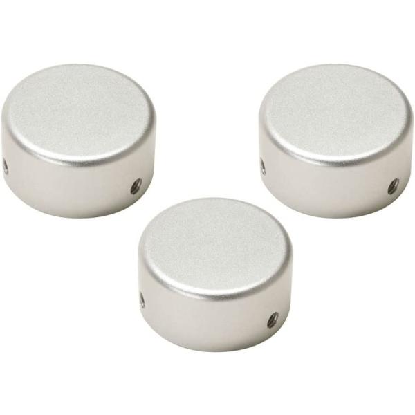 【K.E.S (ケーイーエス) 】エフェクタースイッチハット 3個セット ESH-3 SIL シルバ...