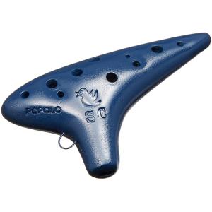 POPOLO ポポロ オカリナ コンチェルト AC 黒陶 アルトC菅 ポポロ オカリナ アルトC シングル管 コンチェルト 黒陶／赤土