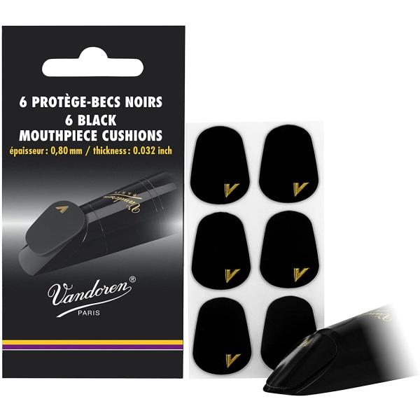 【ゆうパケット・送料無料】Vandoren（バンドレン）マウスピースクッション 黒色 0.80mm　...