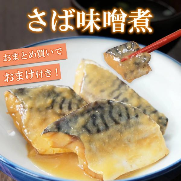 2セット購入で1セットおまけ！【 ひと口サイズ さば味噌煮 】訳あり 鯖 切り身 魚 送料無料 ご飯...