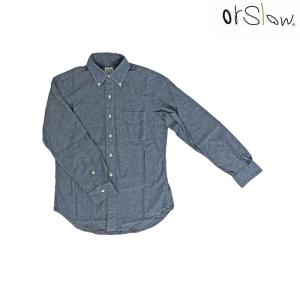 orslow オアスロウ ボタンダウンシャツ 01-8012-84 BUTTON DOWN SHIRTS CHAMBRAY ボタンダウンシャツ シャンブレー　日本製｜gaku-shop