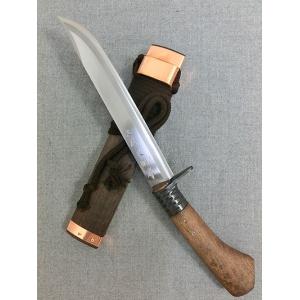 土居　良明 どいよしあき　名工鍛造　細身剣ナタ210mm 7寸　塗り仕様｜gaku-shop