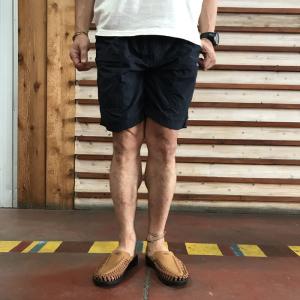 MOCEAN モーシャン【SALE】 USA製　アメリカ製　BARRIER SHORTSサプレックスナイロンショーツ　NAVY  ネイビー｜gaku-shop