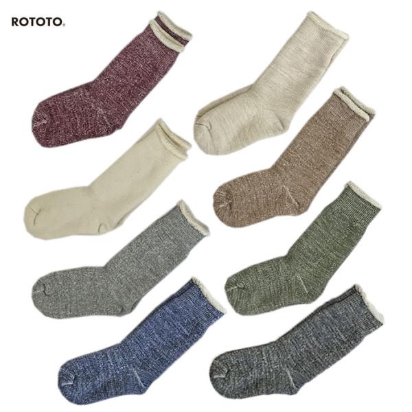 RoToTo ROTOTO  ロトト R1001 DOUBLE FACE CREW SOCKS　ダブ...