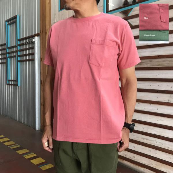 グッドウエア Ｇｏｏｄ　Ｗｅａｒ  ポケットTシャツ　アメリカ製　スリムフィット　ワンウオッシュ　ヘ...