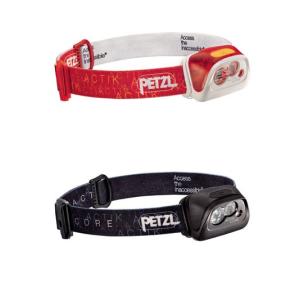 ペツル PETZL   アクティック コア  リチャージャブルバッテリー仕様　Ｅ99　ブラック　レッド｜gaku-shop