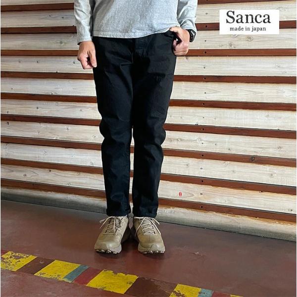 サンカ　Sanca SANCA  テーパード 5Pデニムパンツ S25FPT03 Black Den...