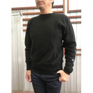 Champion  チャンピオン【SALE】C3-N090 ポリプロピレンLWD　REVERSE WEAVEリバースウィーブクルーネックスウェット　Black  ブラック