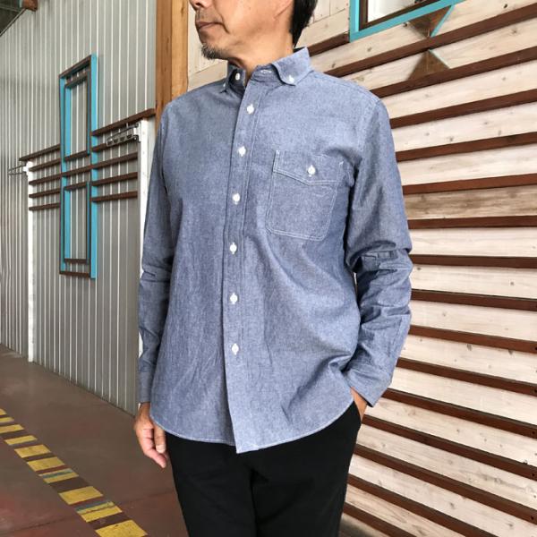 STUDIO ORIBE スタジオオリベ 　ジェームス ボタンダウンシャツ　JS8011  Pujo...