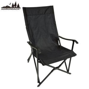 Adirondack アディロンダック エイアンドエフ  キャンパーズチェア  背面ポリエステル ハイバック仕様 ブラック