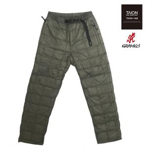 グラミチ GRAMICCI　TAION 【SALE】DOWN PANT  グラミチタイオン ダウンパンツ 丈夫でスタイリッシュなダウンパンツ  Stone Grey  ストーングレー｜gaku-shop