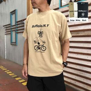 FUNG ファング 【SALE】プリントTシャツ　BUFFALO NY BASIC TEE ベーシックTシャツ  Black  White  Beige｜gaku-shop