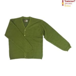 TOWNCRAFT タウンクラフト　TC23F01400 Shaggy Color Cardigan　シャギーカラーカーディガン　Green｜gaku-shop