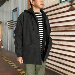 Jackman　ジャックマン メルトンアワードジャケット【SALE】　JM8380 Melton Award Jacket 　Black Mix 　ブラックミックス｜gaku-shop