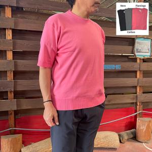 gicipi ジチピ 2409P ARAGOSTA  柔らかな上質コットン素材　イタリア製　コットンニットソー Nero  Carbon  Flamingo｜gaku-shop