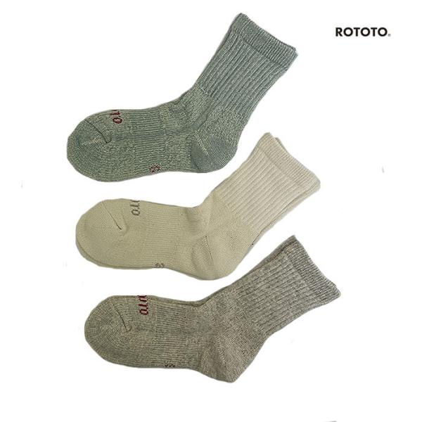 RoToTo ロトト  R1508  DOUBLE FACE MINI CREW SOCKS  ダブ...