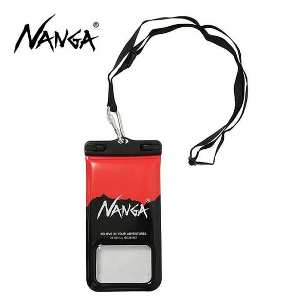 NANGA　ナンガ　 防水フローティングフォンプロテクトケース　レッド×ブラック