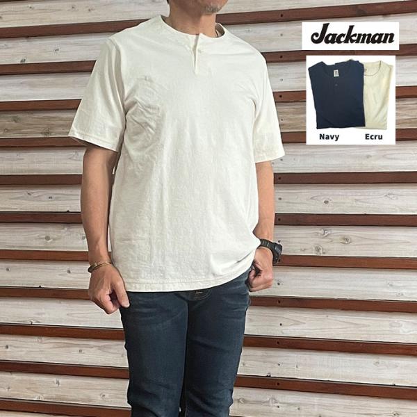 ジャックマン Jackman ヘンリーネックTシャツ　JM5328 Henleyneck T-Shi...